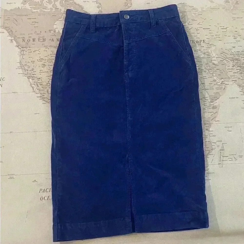 Free People WTF Bright Blue
Corduroy Skirt Size 25 - Picture 2 of 8